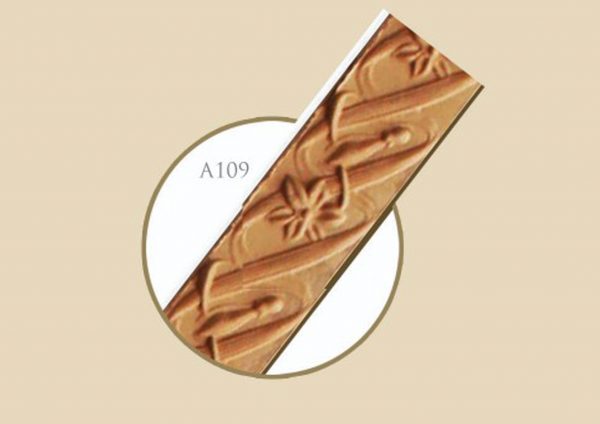 قاب چوبی پرده گلایل / فندقی نقره ای