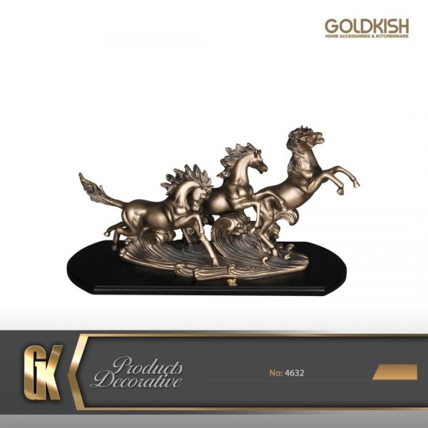مجسمه اسب 3 تایی بزرگ برنز 4632