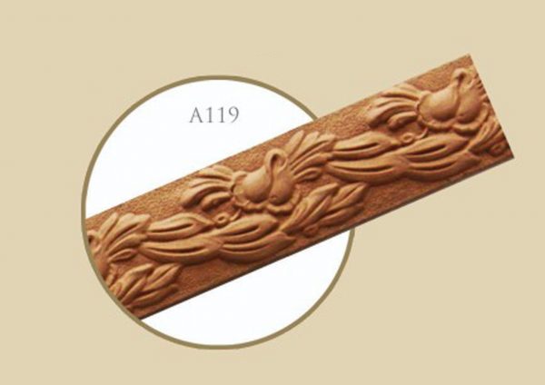 قاب چوبی پرده ترمه / عسلی نقره ای