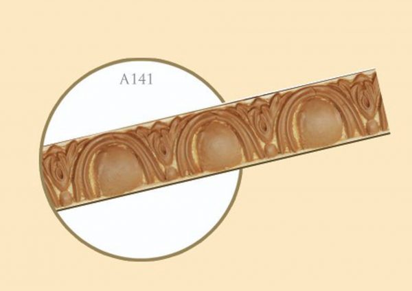 قاب چوبی پرده ماهک / سفید طلایی