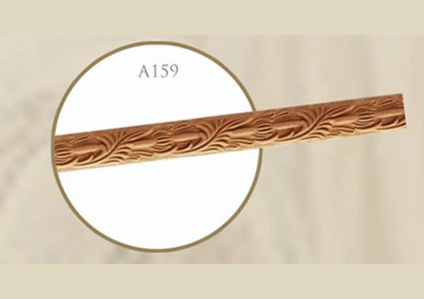 قاب چوبی پرده شیاردار 12 سانت / طلایی شاپان