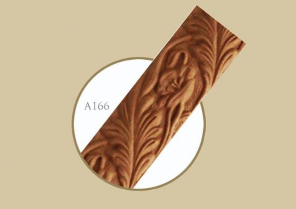 قاب چوبی پرده گلایل گلدار / قهوه ای سوخته طلایی