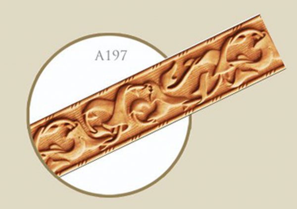 قاب چوبی پرده ونوس / فندقی گل شسته