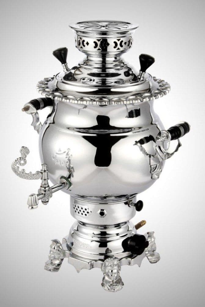 سماور ونوش ۶ لیتری روسی لبه ریختگی ساده A60