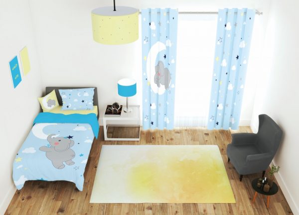 ست پرده و روتختی طرح فیل و ماه 606