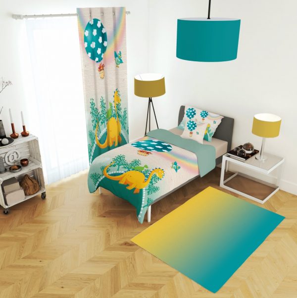 ست پرده و روتختی طرح دایناسور 609