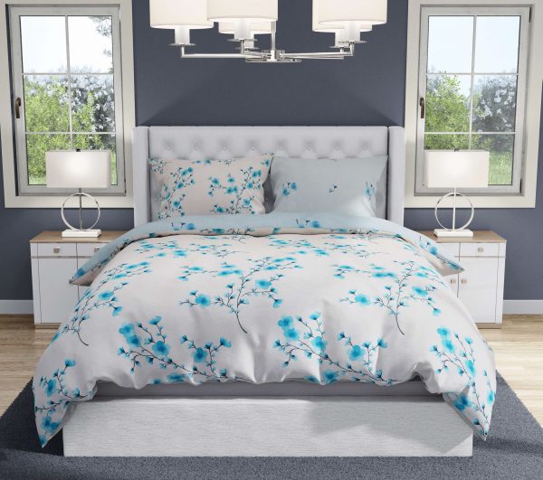 روتختی و ملحفه (دو نفره) طرح گل کد 61-Solmaz