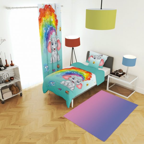 ست پرده و روتختی طرح فیل 613