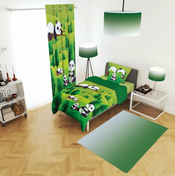 ست پرده و روتختی طرح پاندا 614