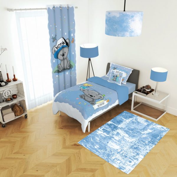 ست پرده و روتختی طرح خرس 618