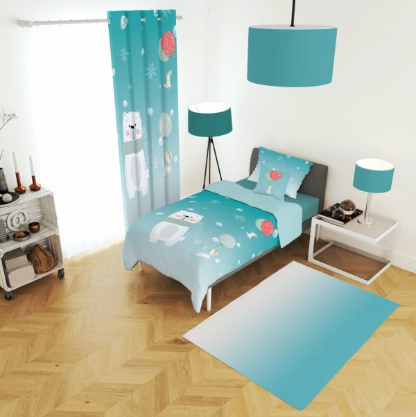 ست پرده و روتختی طرح خرس 621