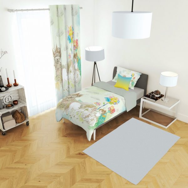 ست پرده و روتختی طرح پرنسس 625