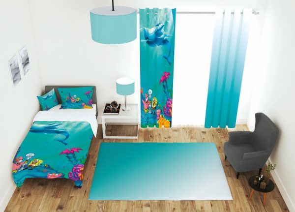 ست پرده و روتختی طرح باب اسفنجی 630