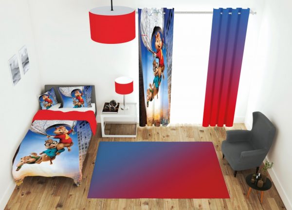 ست پرده و روتختی طرح آلوین و سنجاب 635