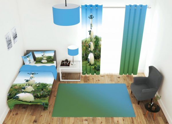 ست پرده و روتختی طرح بره ناقلا 637