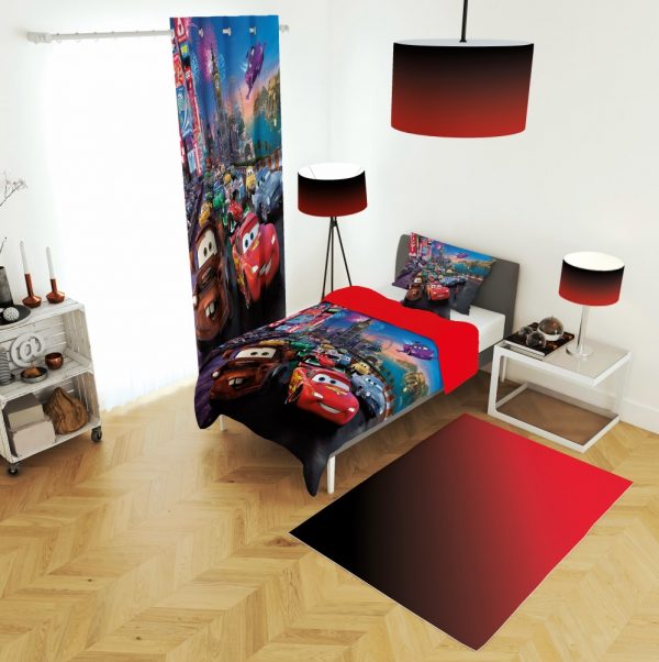 ست پرده و روتختی طرح ماشین ها 638