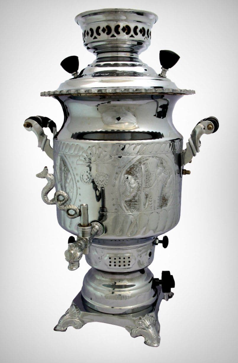 سماور ونوش ۶ لیتری ارکیده لبه ریختگی قلم سنتی A65