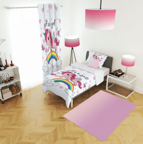 ست پرده و روتختی طرح پونی کوچولوی 655