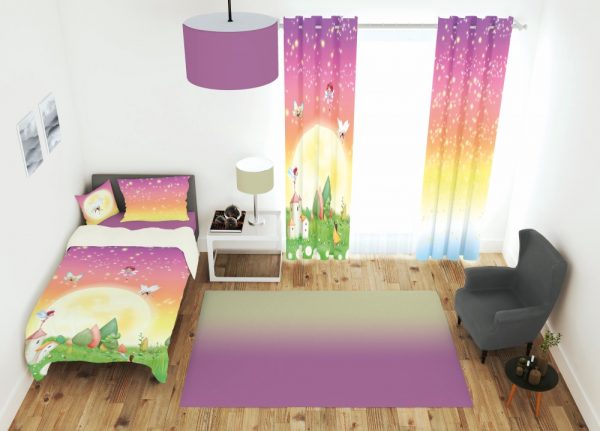 ست پرده و روتختی طرح شاپرک 660