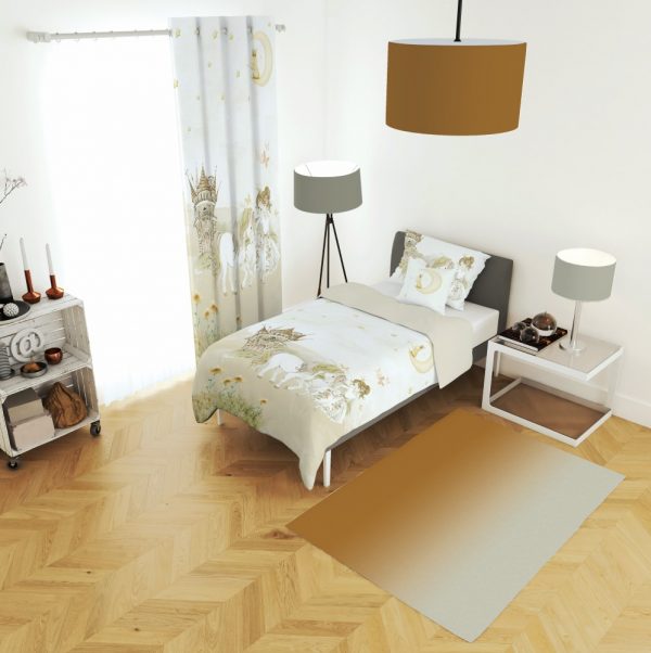 ست پرده و روتختی طرح پرنسس و اسب 670