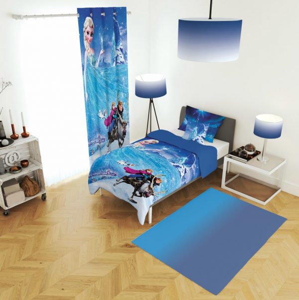 ست پرده و روتختی طرح کارتون فروزن 680