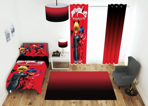 ست پرده و روتختی طرح دختر کفشدوزکی 683