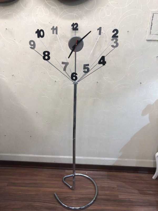 ساعت ایستاده سالنی تمام فلزی مدرن کد 6981