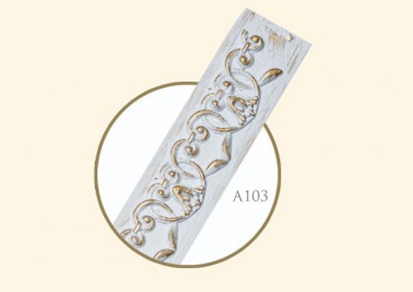 قاب چوبی پرده صاف موج نما مدل گردویی