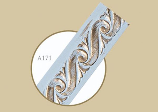 قاب چوبی پرده پروانه / سفید طلایی