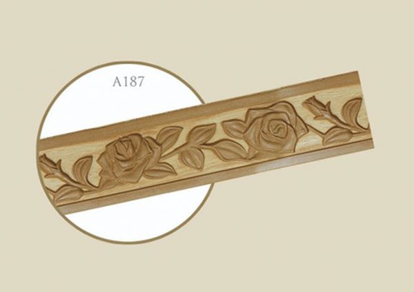 قاب چوبی پرده شمشاد / وایت واش