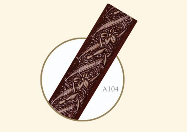 قاب چوبی پرده صاف موج نما مدل گردویی