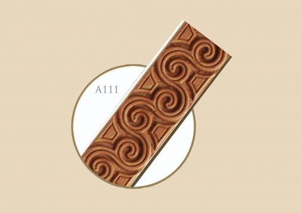 قاب چوبی پرده گلایل / فندقی نقره ای