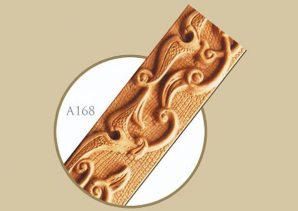 قاب چوبی پرده گلایل گلدار / قهوه ای سوخته طلایی