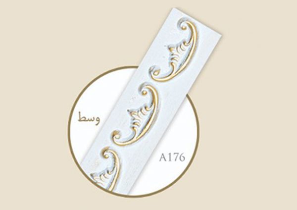 قاب چوبی پرده شیار دار جدید / طلایی خش