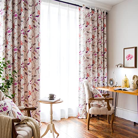 پرده پنلی چاپی اتاق خواب