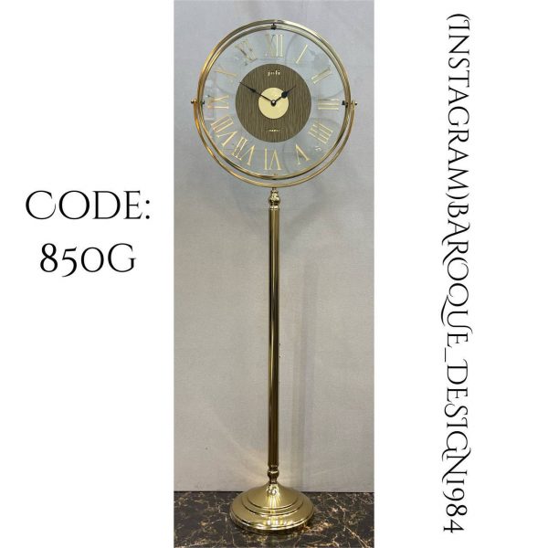 ساعت سالنی مدرن کد 850 Gold