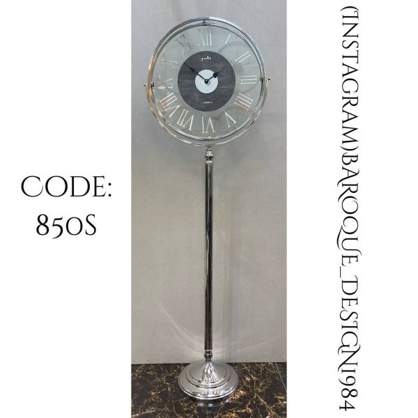 ساعت سالنی مدرن کد 850 Silver