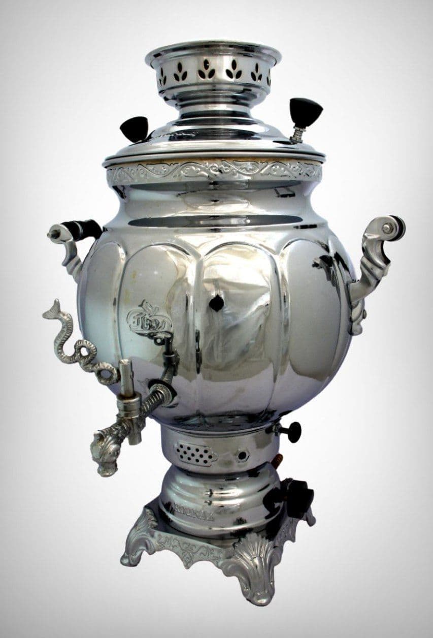 سماور ونوش ۱۰ لیتری روسی ساده ترکدار A88