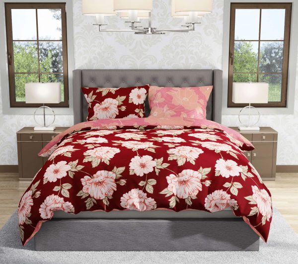 روتختی و ملحفه (دو نفره) طرح گل کد 88-Rosella-B