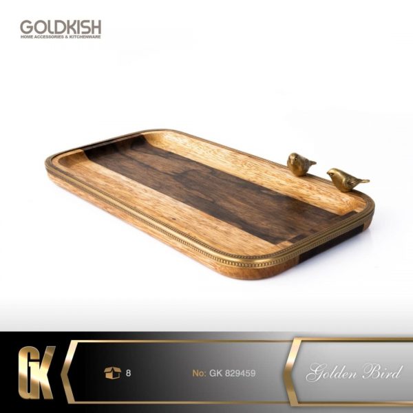 سینی مستعطیل سایز متوسط WOOD مدل GK829459