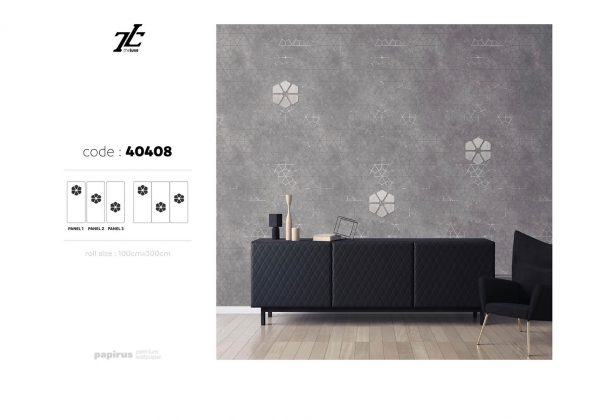 کاغذ دیواری طرح گل کد 40408