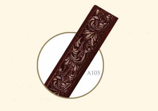 قاب چوبی پرده صاف موج نما مدل گردویی