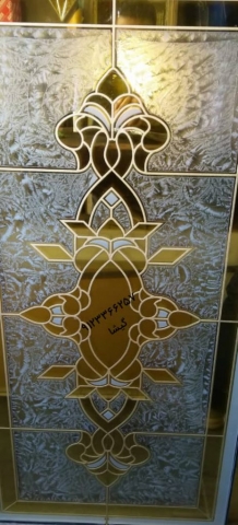 طراحی شیشه نگین