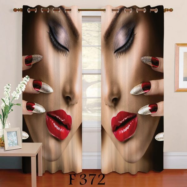 پرده چاپی طرح صورت مدل Z 372