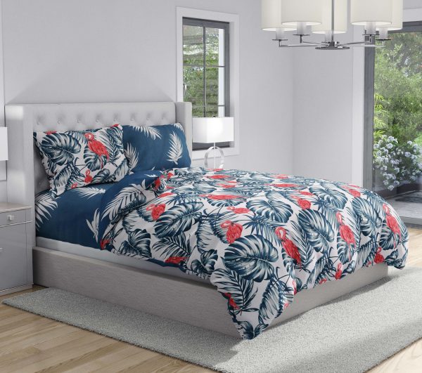 روتختی و ملحفه (دو نفره) طرح برگ کد 92-Island-B