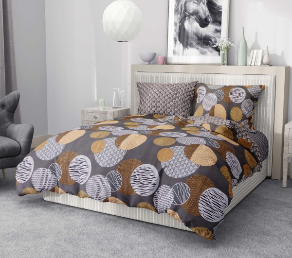 روتختی و ملحفه (دو نفره) طرح دایره کد 98-Poopak