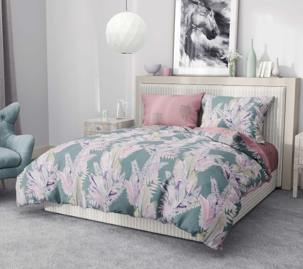 روتختی و ملحفه (دو نفره) طرح برگ کد 99-Dream