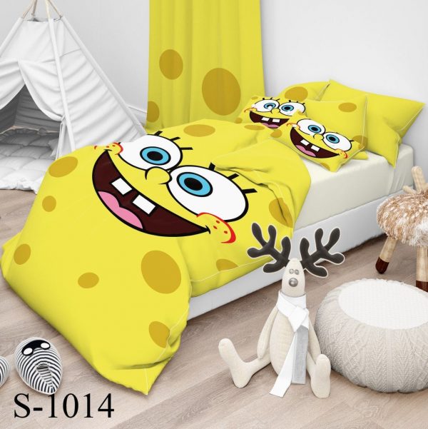 روتختی و ملحفه ( تک نفره ) باب اسفنجی کد S1014