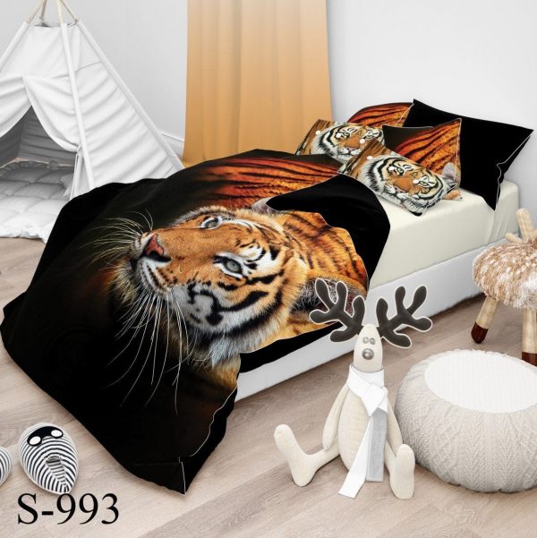 روتختی و ملحفه ( تک نفره ) ببر S993