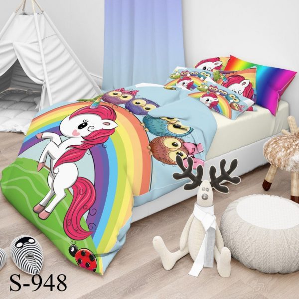 روتختی و ملحفه ( تک نفره ) تک شاخ S948